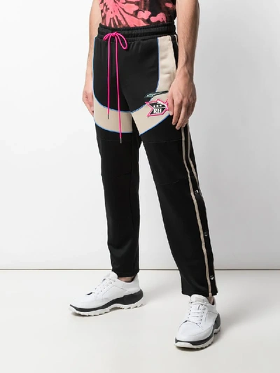 Shop Puma X Rhude Side Buttoned Track Pants In Black