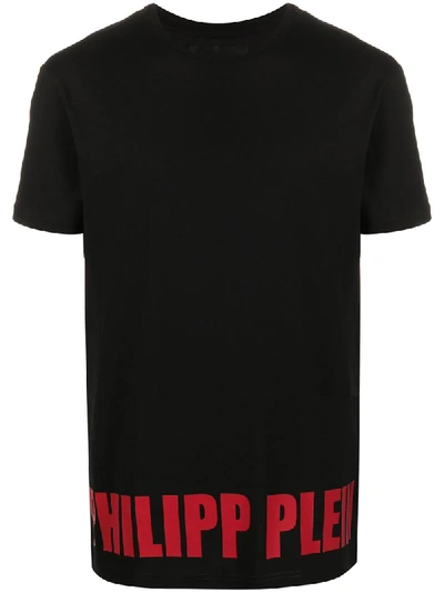 PHILIPP PLEIN LOGO PATCH T-SHIRT 