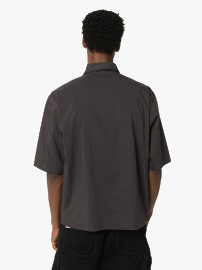 Shop Nulabel Pocket Front Shirt In Grey