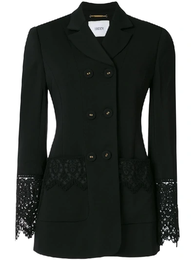 Shop Erdem Lytton Cady Tailoring Blazer In Black