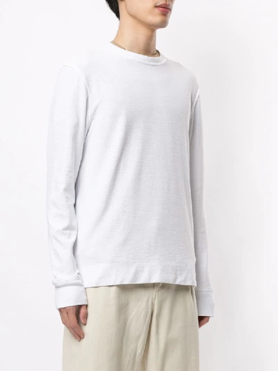Shop James Perse Crew Neck T-shirt In White