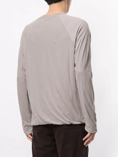 Shop James Perse Twisted T-shirt In Neutrals