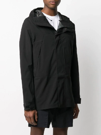 Shop The North Face Chest Logo Coat In Black