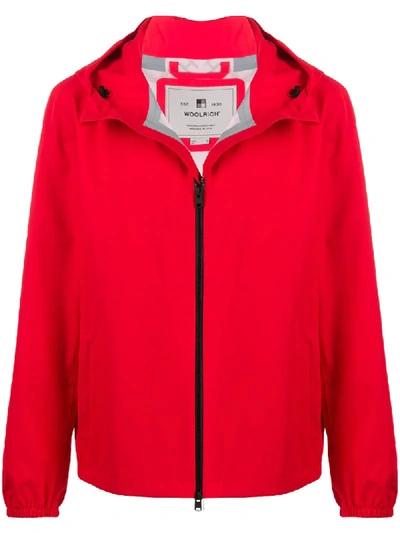 Shop Woolrich Zipped-up Jacket In Red
