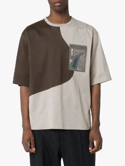 Shop Nulabel Pocket Front T-shirt In Grey
