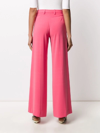 Shop Alberto Biani Flared Style Trousers In Pink