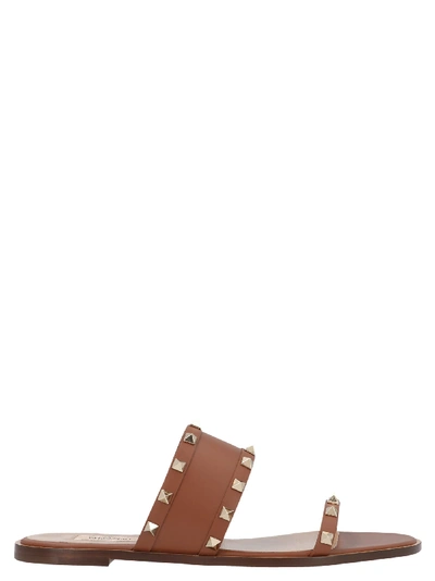 Shop Valentino Rockstud Shoes In Brown
