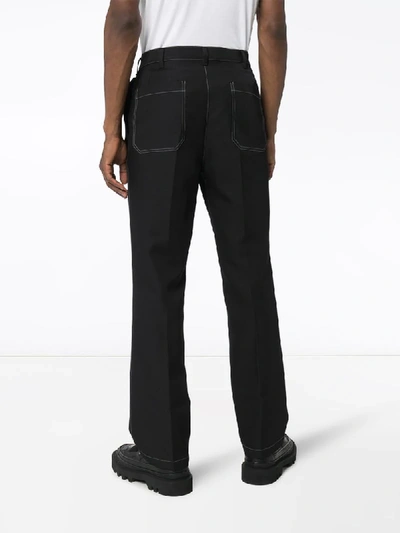 Shop Nulabel Straight-leg Trousers In Black