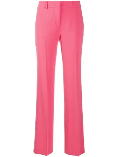 Shop Alberto Biani Flared Style Trousers In Pink