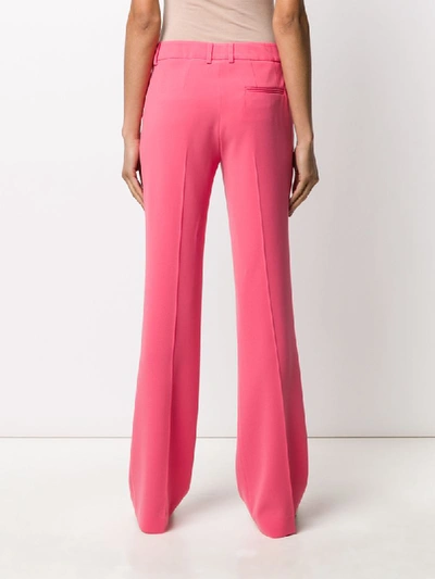 Shop Alberto Biani Flared Style Trousers In Pink