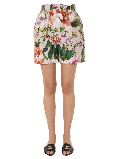 Shop Dolce & Gabbana Printed Shorts In Rosa