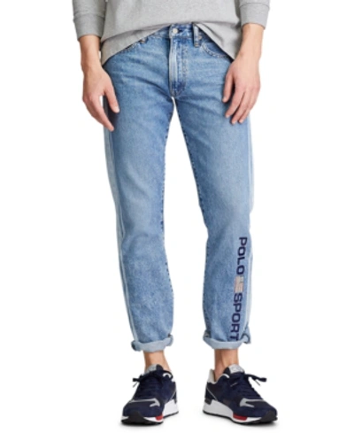 Shop Polo Ralph Lauren Men's Varick Slim Straight Jeans In Leightons Blue