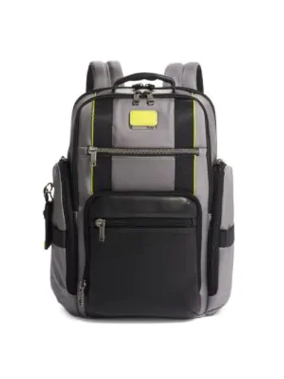 Shop Tumi Men's Alpha Bravo Sheppard Deluxe Backpack In Grey Bright