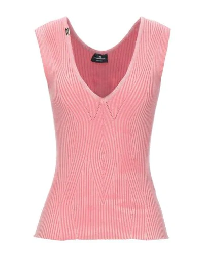 Shop Elisabetta Franchi Woman Top Pastel Pink Size 6 Viscose, Polyester