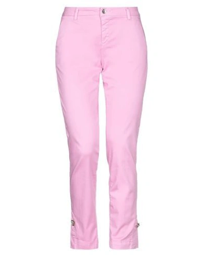 Shop Liu •jo Woman Pants Light Purple Size 28 Cotton, Elastane