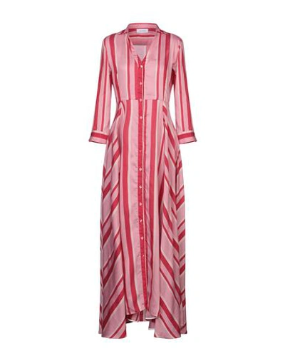 Shop Aglini Long Dresses In Pink