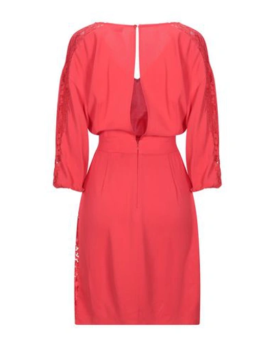 Elisabetta Franchi Short Dresses In Red