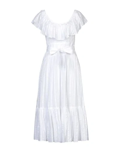 Shop Tory Burch 3/4 Length Dresses In White