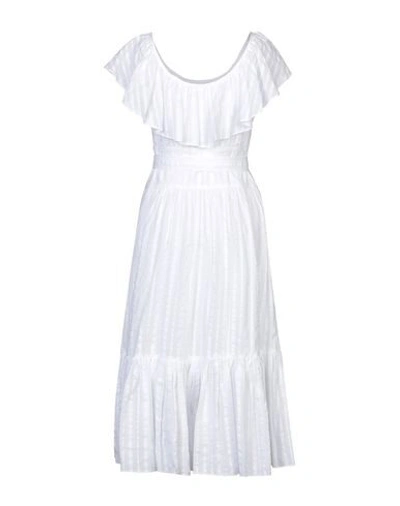 Shop Tory Burch 3/4 Length Dresses In White