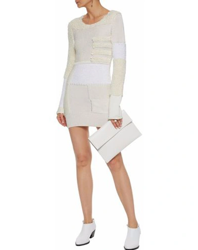 Shop Calvin Klein Collection Short Dress In Ivory
