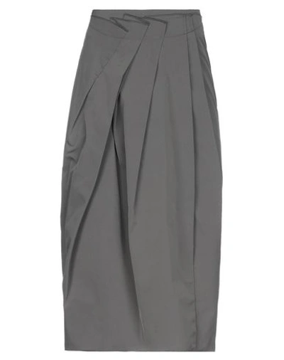 Shop Pauw Midi Skirts In Grey