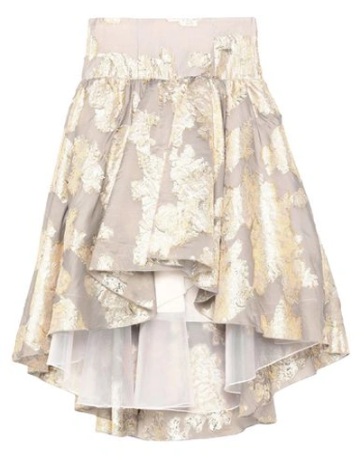 Shop Dondup Woman Midi Skirt Grey Size 6 Polyester, Polyamide, Silk
