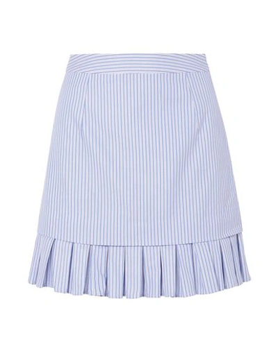 Shop Maggie Marilyn Mini Skirts In Sky Blue