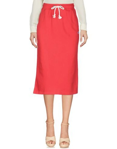 Shop Champion Midi Skirts In Red