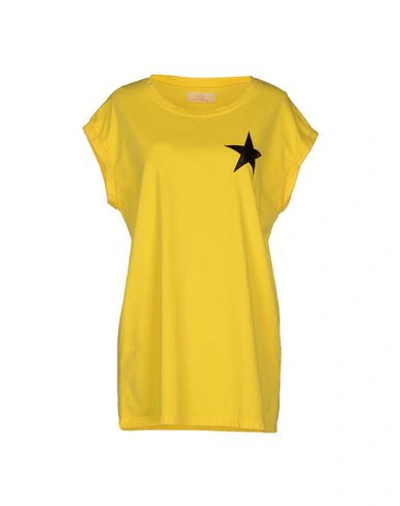 Shop Macchia J T-shirts In Yellow