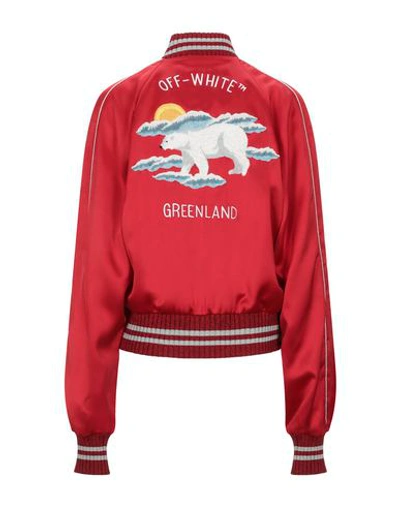 Shop Off-white Bomber In Red