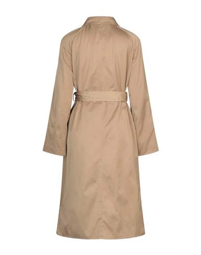 Shop Semicouture Overcoats In Sand