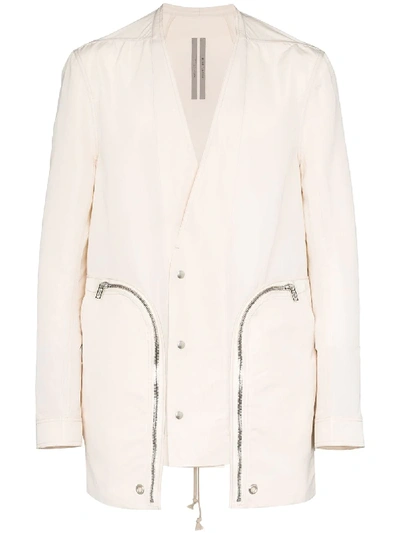 Shop Rick Owens Bauhaus Jacket In Neutrals