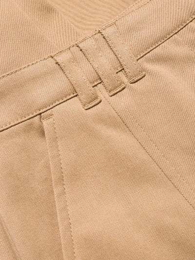 Shop Proenza Schouler Button-detailed Trousers In Brown