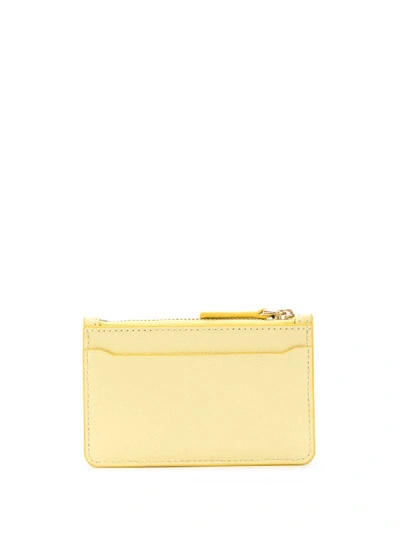 Shop Marc Jacobs Engraved Logo Wallet In Yellow