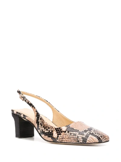 Shop Aeyde Dery Slingback Pumps In Neutrals