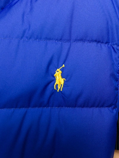 Shop Polo Ralph Lauren Gesteppte Daunenweste In Blue