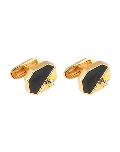 Shop Versace Cufflinks And Tie Clips In Gold