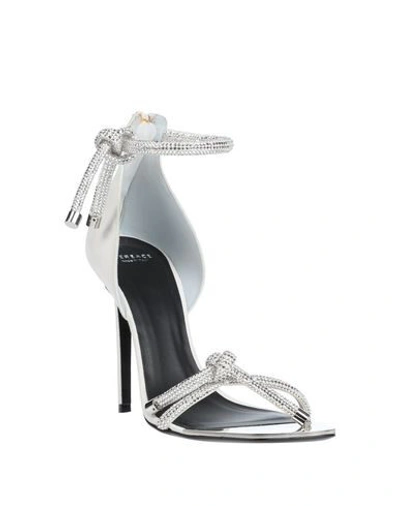 Shop Versace Sandals In Ivory