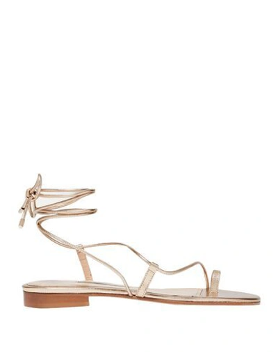 Shop Emme Parsons Toe Strap Sandals In Gold