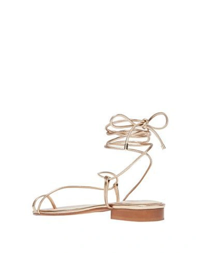 Shop Emme Parsons Toe Strap Sandals In Gold