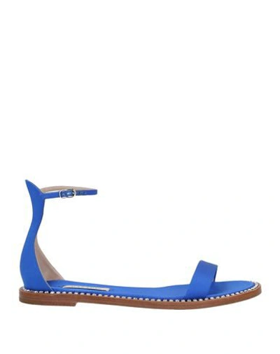 Shop Casadei Sandals In Bright Blue