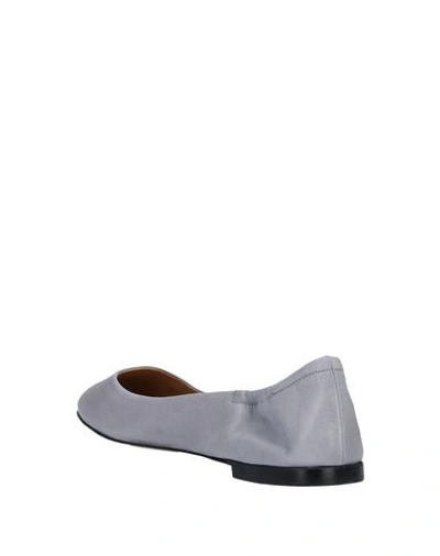 Shop Pomme D'or Ballet Flats In Grey