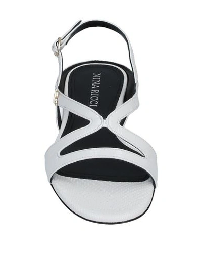 Shop Nina Ricci Sandals In White