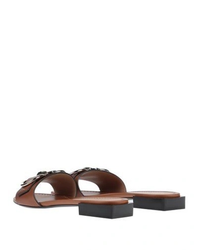 Shop Ferragamo Sandals In Tan