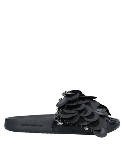 Shop Rabanne Sandals In Black
