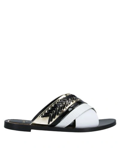 Shop Lanvin Sandals In White