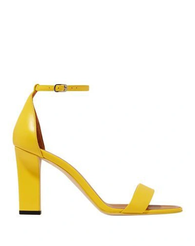 Shop Victoria Beckham Sandals In Yellow