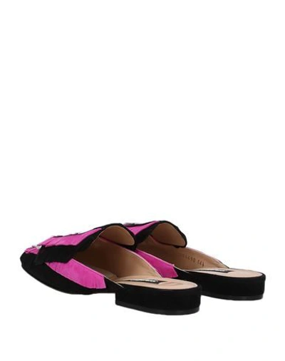 Shop Sergio Rossi Mules And Clogs In Fuchsia