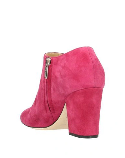 Sergio Rossi Ankle Boot In Garnet