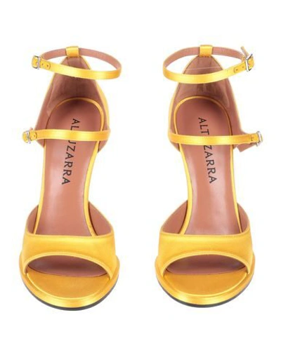 Shop Altuzarra Sandals In Yellow